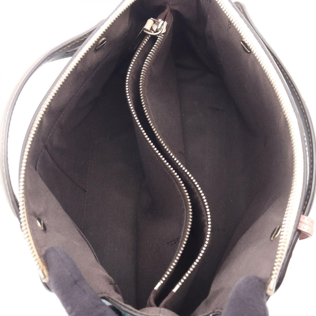 Fendi by the Way Medium 2-Way Khaki Pink Gray Leather Handbag — view 3