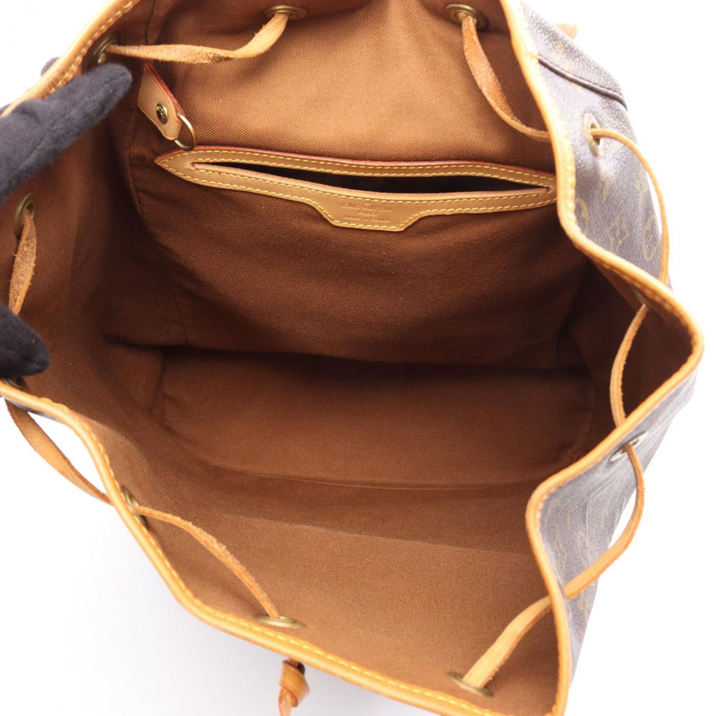 Louis Vuitton Backpack Montsouris GM Canvas Leather — view 3