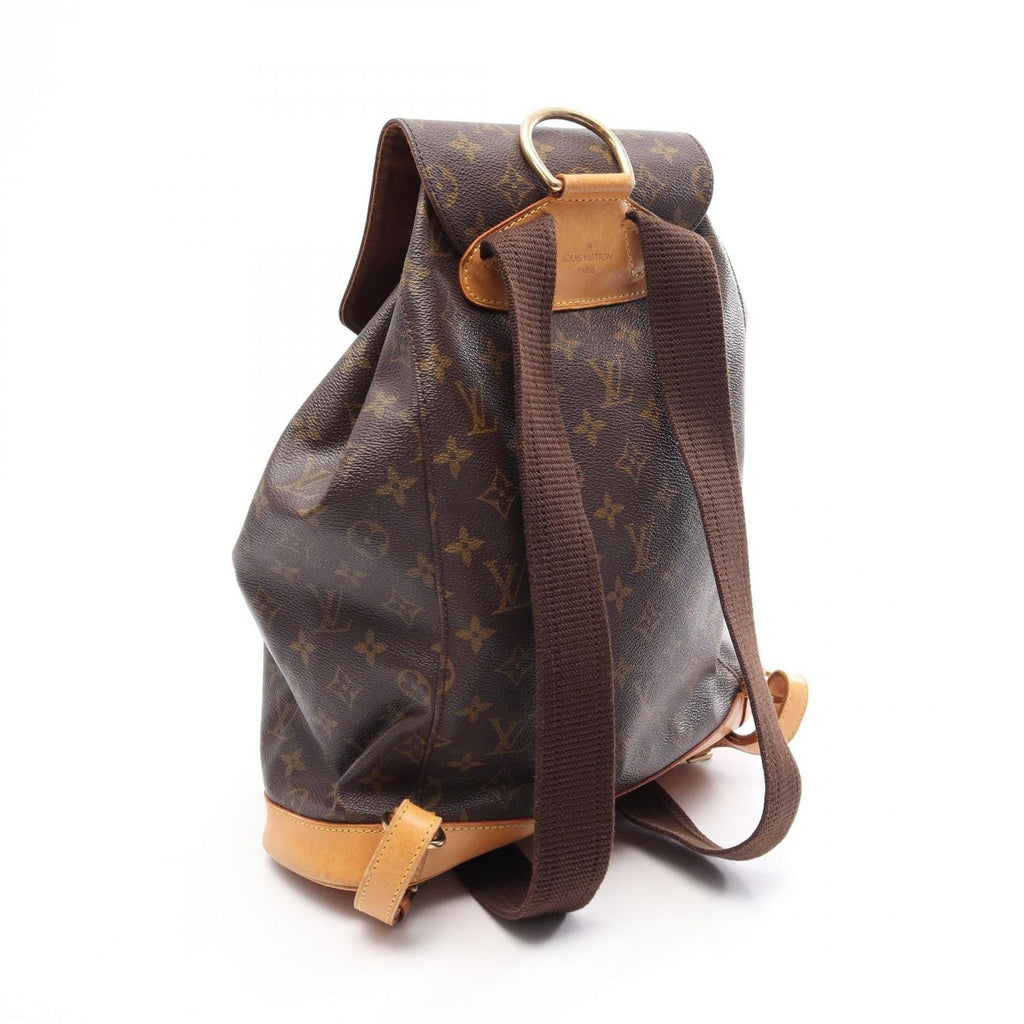 Louis Vuitton Backpack Montsouris GM Canvas Leather — view 2