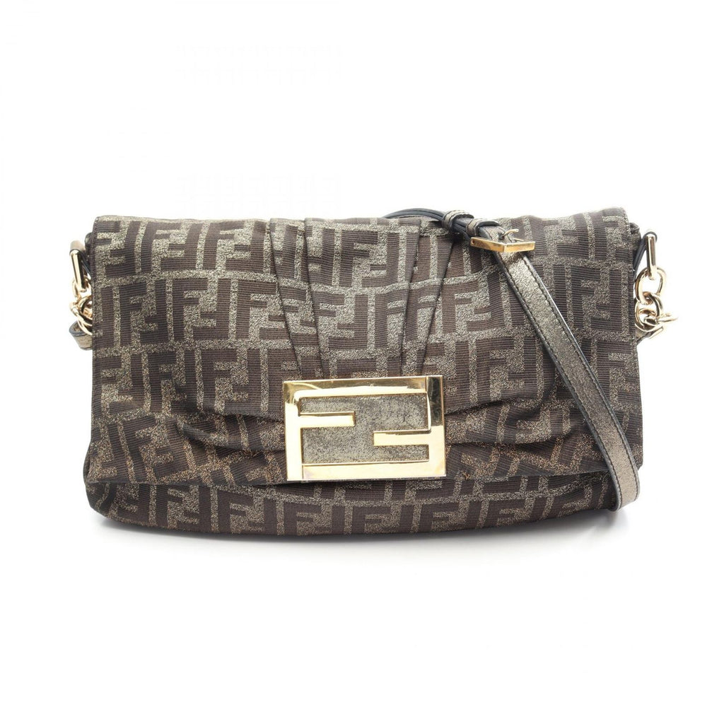 Fendi Shoulder Bag Zucca Bag Leather