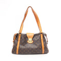 Louis Vuitton Shoulder Bag Strether PM Canvas Leather