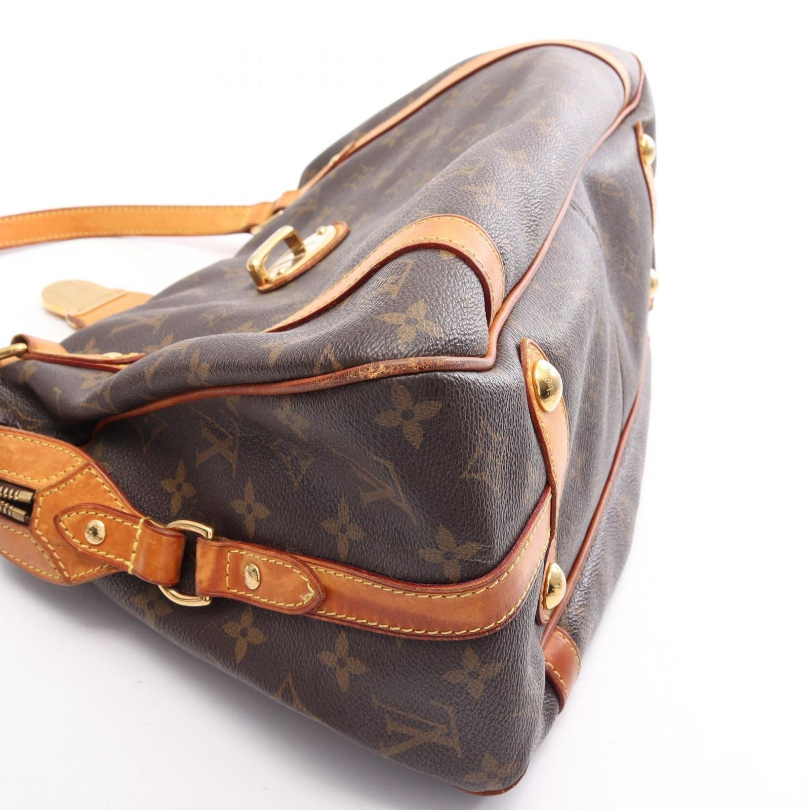 Louis Vuitton Shoulder Bag Strether PM Canvas Leather — view 8
