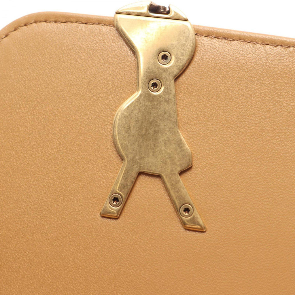 Saint Laurent Paris Shoulder Bag Solferino Mini Beige Exotic Leather — view 5