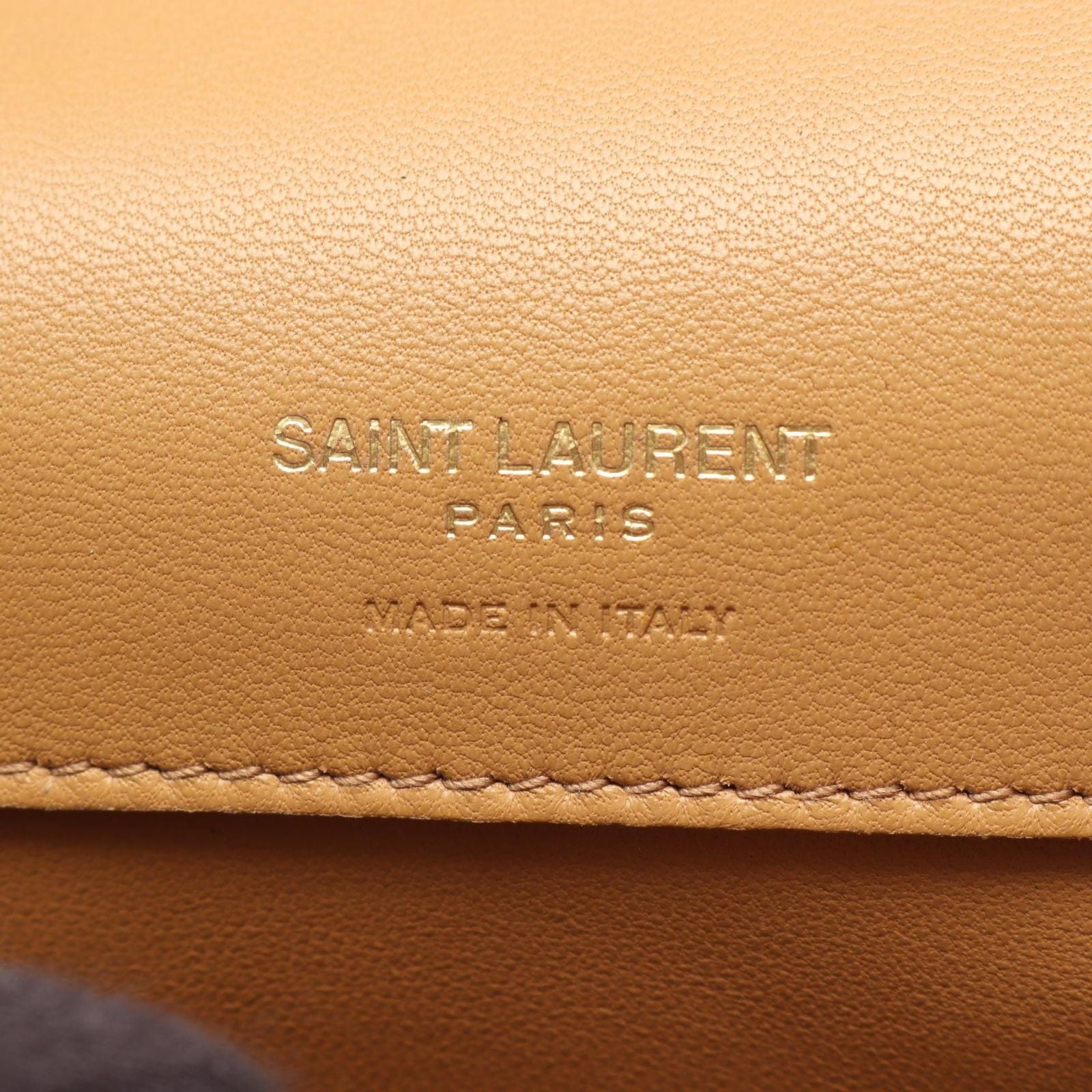Saint Laurent Paris Shoulder Bag Solferino Mini Beige Exotic Leather — view 4
