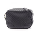 Gucci Shoulder Bag Bree Micro Guccissima Black Leather