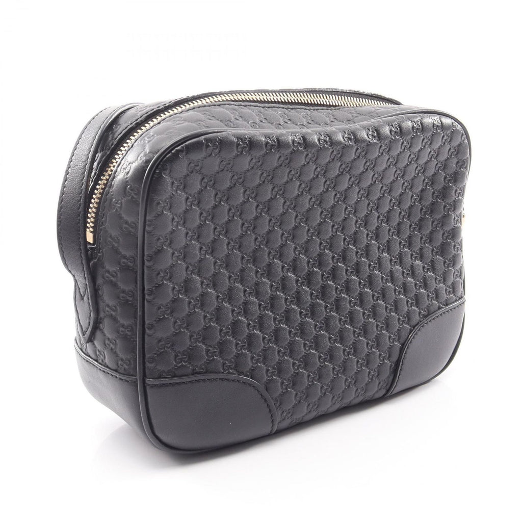 Gucci Shoulder Bag Bree Micro Guccissima Black Leather — view 2