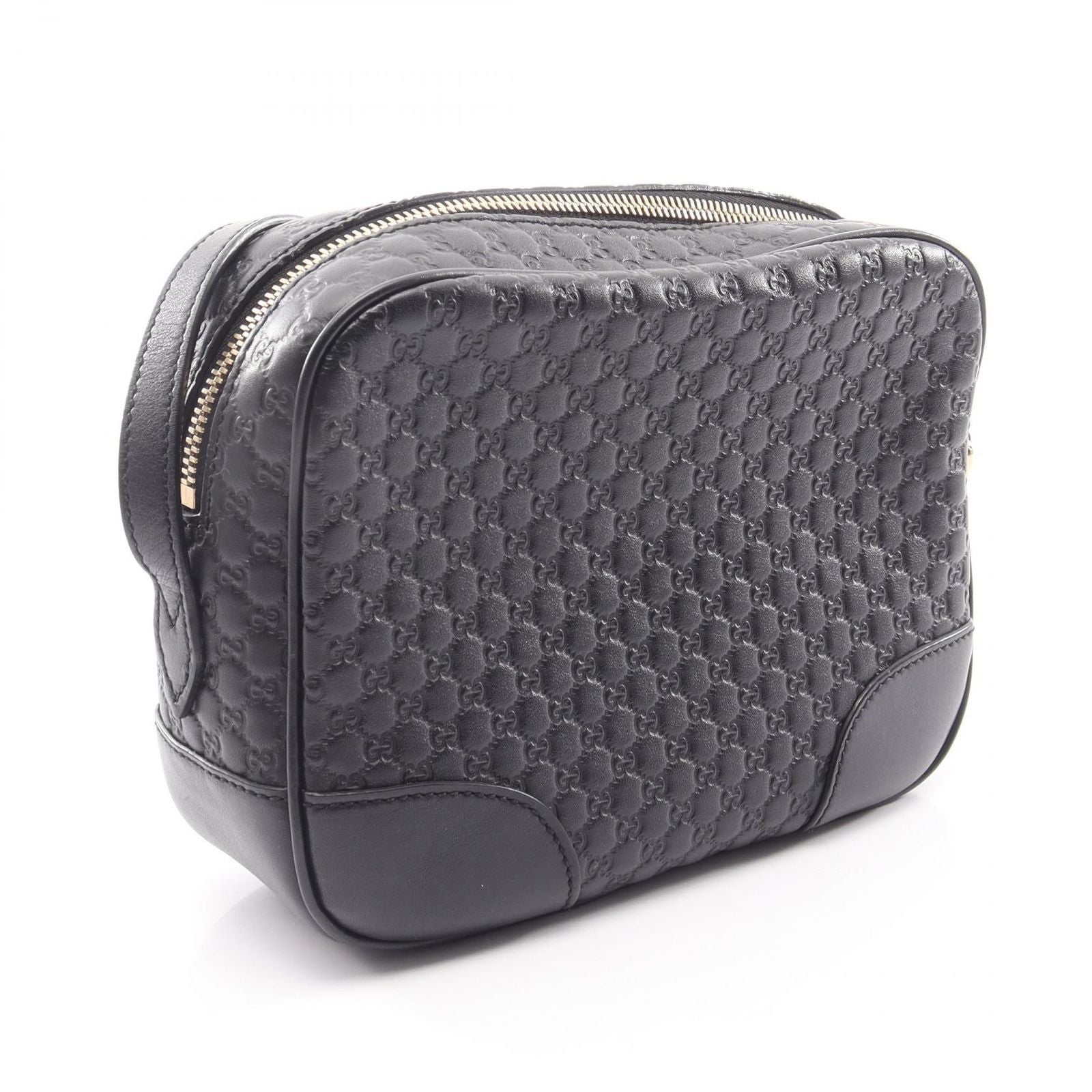 Gucci Shoulder Bag Bree Micro Guccissima Black Leather — view 2