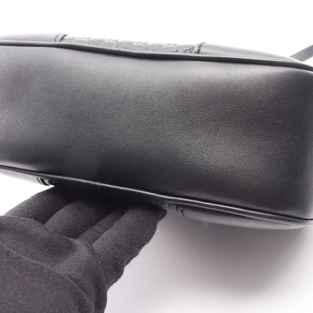 Gucci Shoulder Bag Bree Micro Guccissima Black Leather — view 7