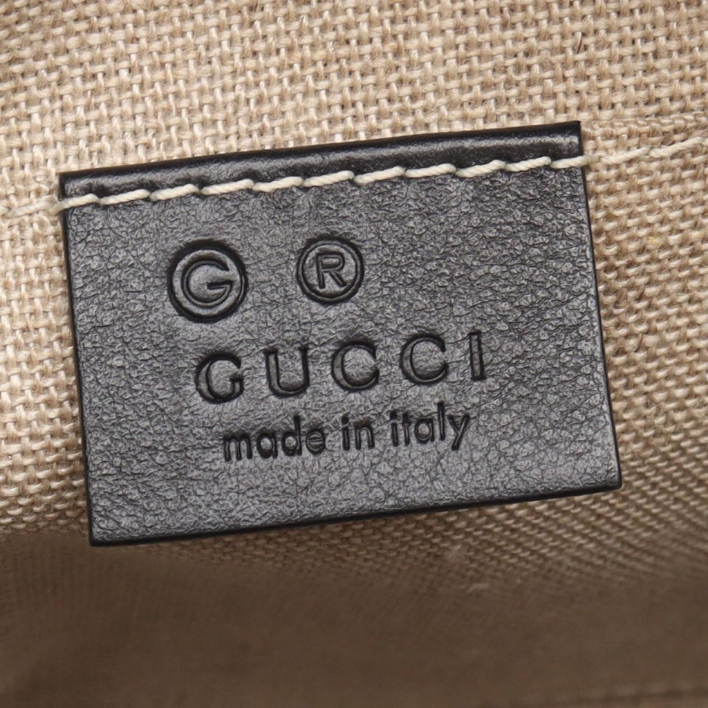 Gucci Shoulder Bag Bree Micro Guccissima Black Leather — view 4