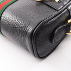 Gucci Shoulder Bag Ophidia Black Green Red Leather — view 5