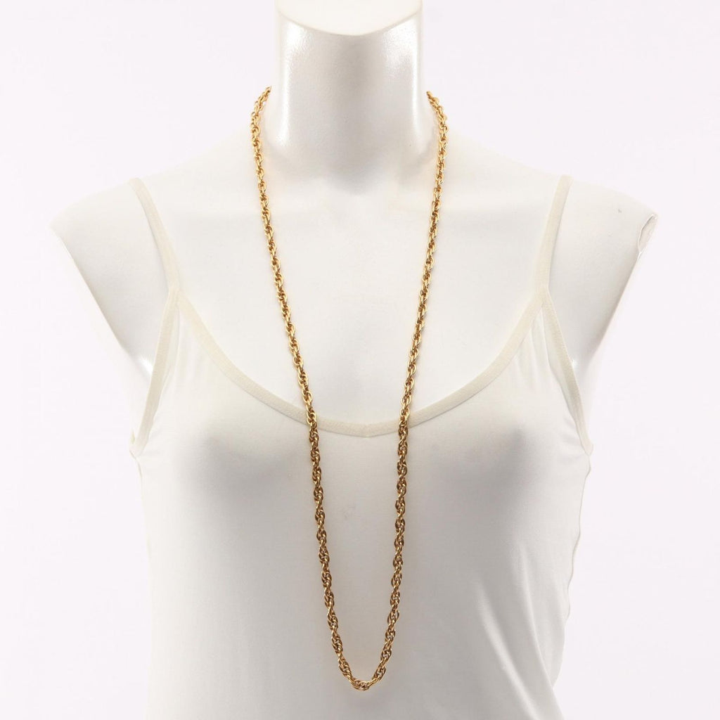 Chanel Necklace CC Logo Long Vintage Coco — view 5