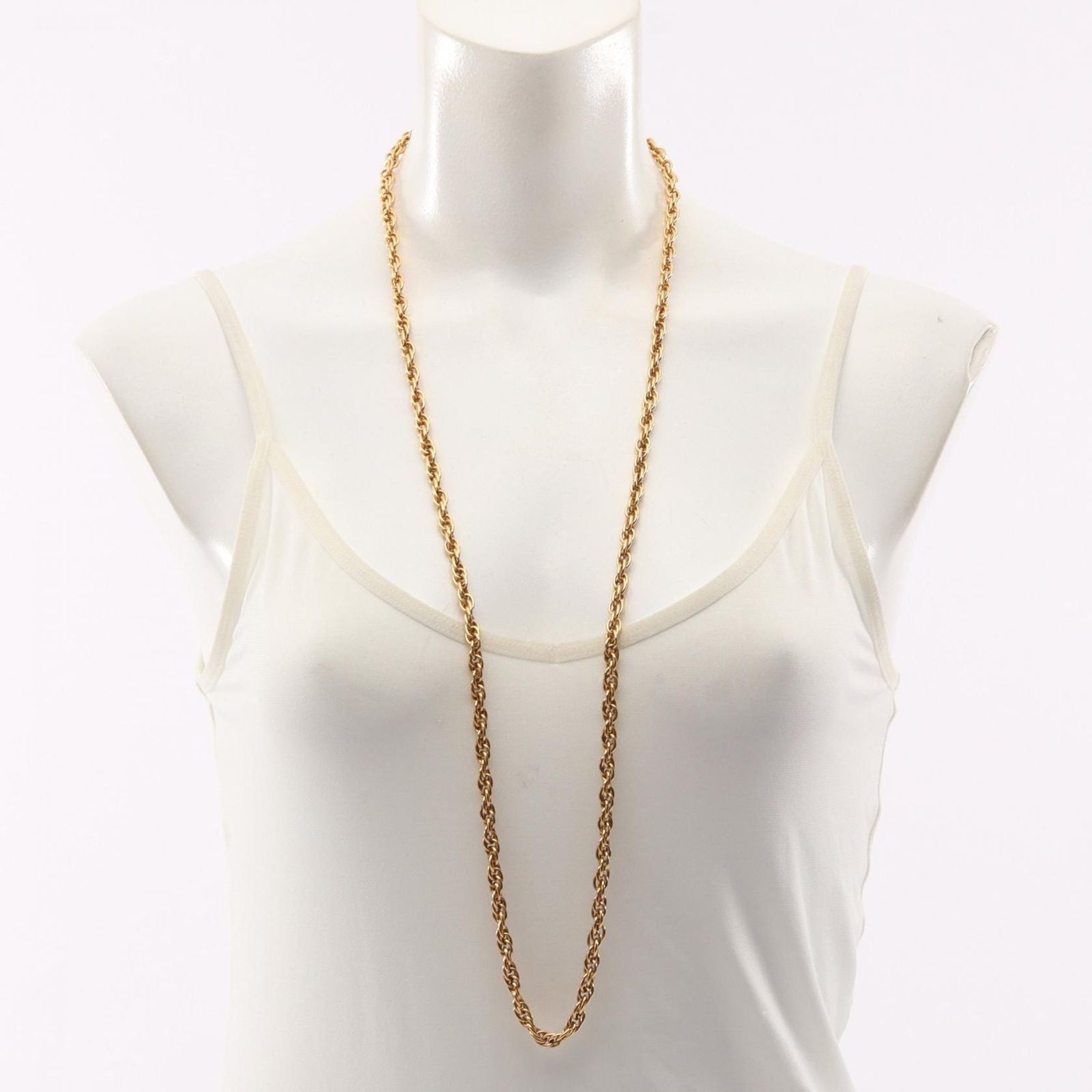 Chanel Necklace CC Logo Long Vintage Coco — view 5