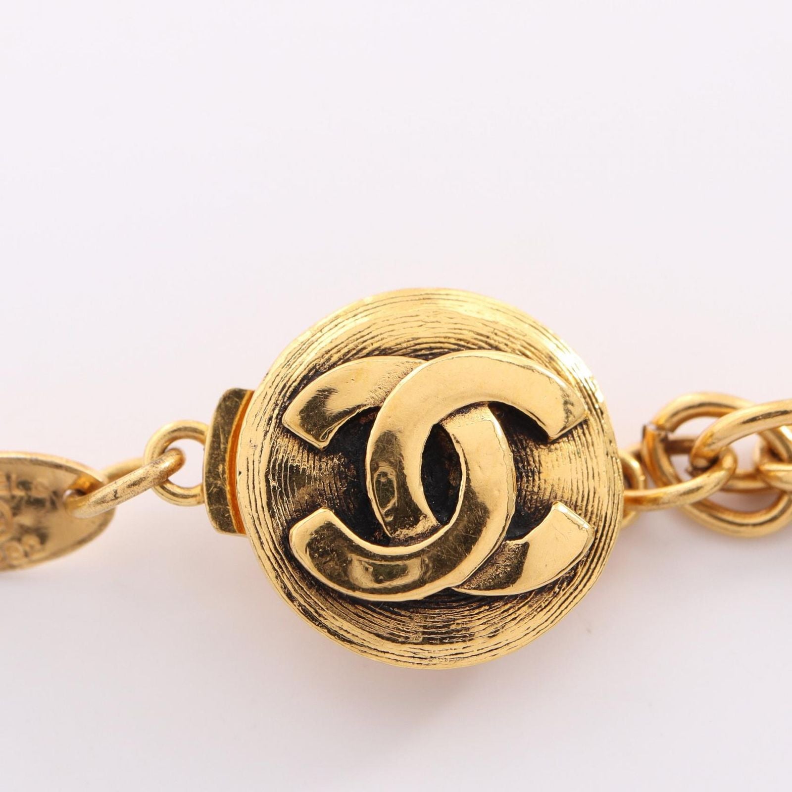 Chanel Necklace CC Logo Long Vintage Coco — view 3