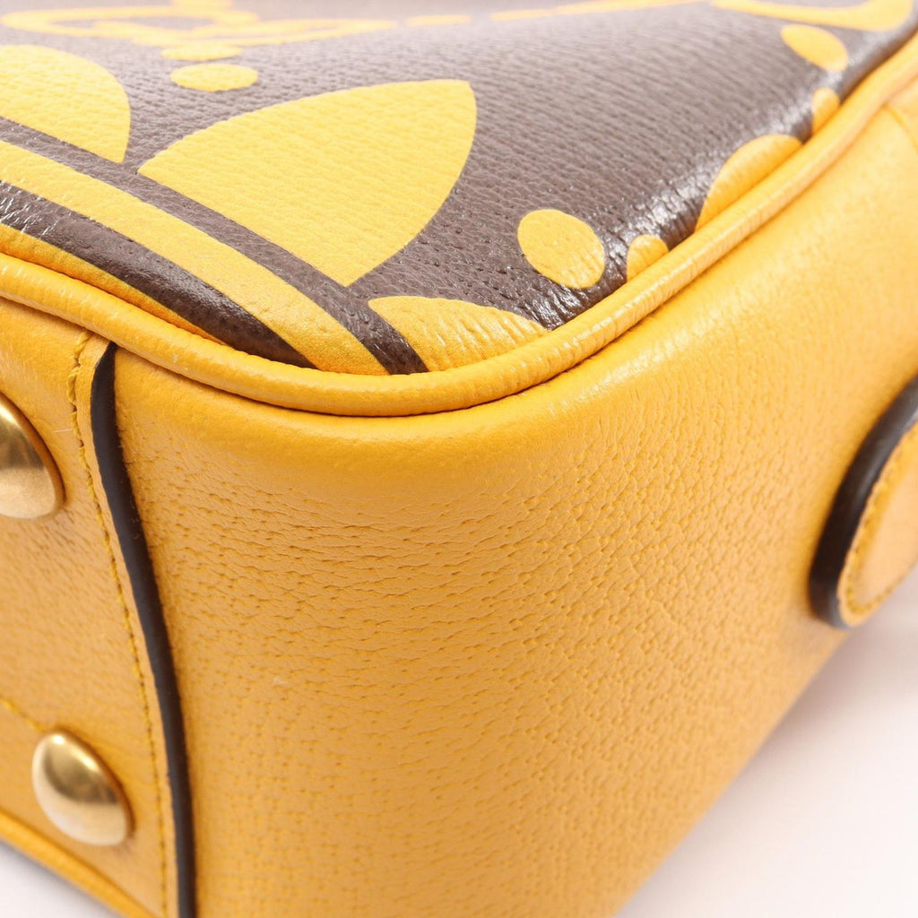 Gucci Shoulder Bag Adidas Yellow Brown Green Leather Small — view 7