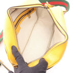 Gucci Shoulder Bag Adidas Yellow Brown Green Leather Small — view 3