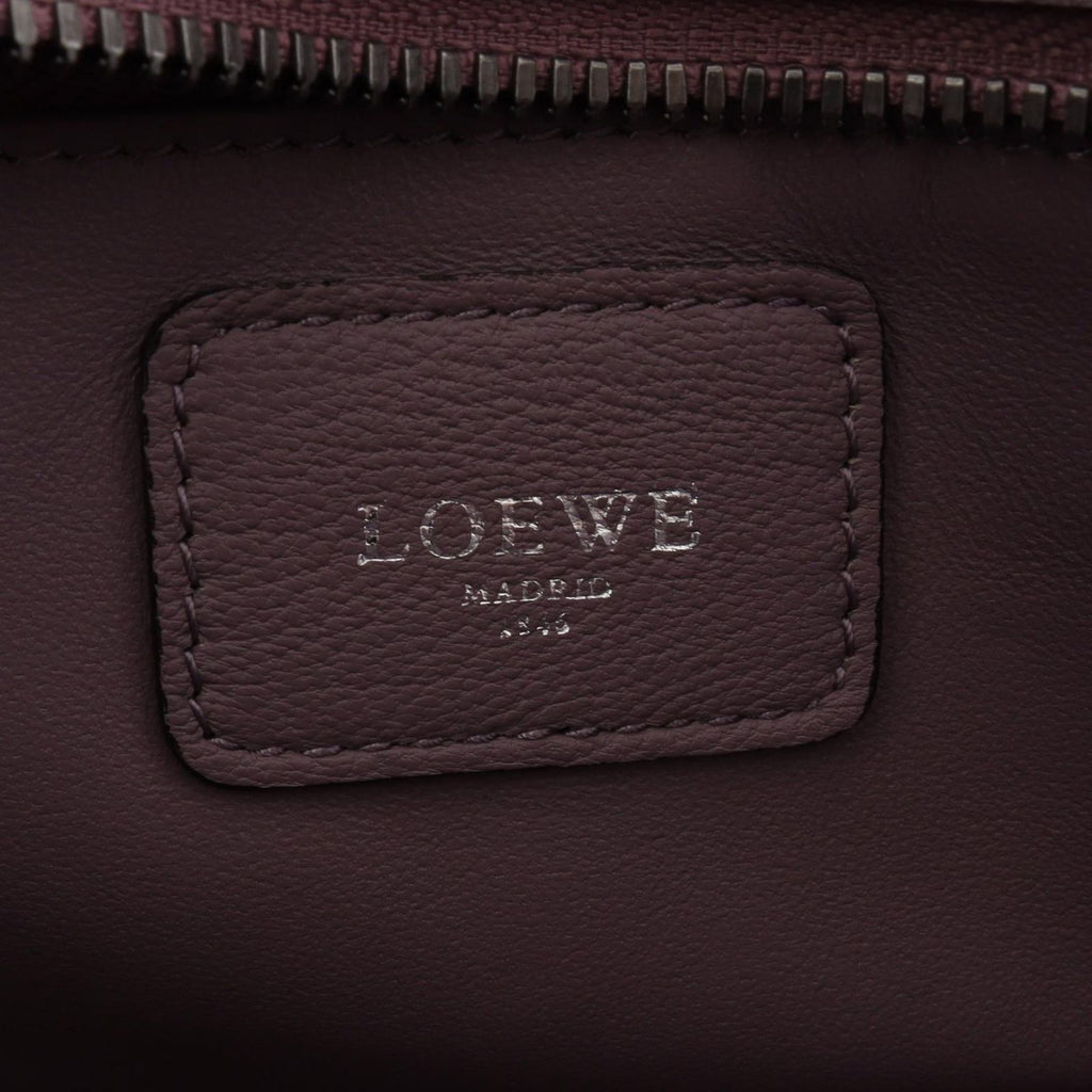 Loewe Amazona 36 Purple Pink Leather Handbag — view 4