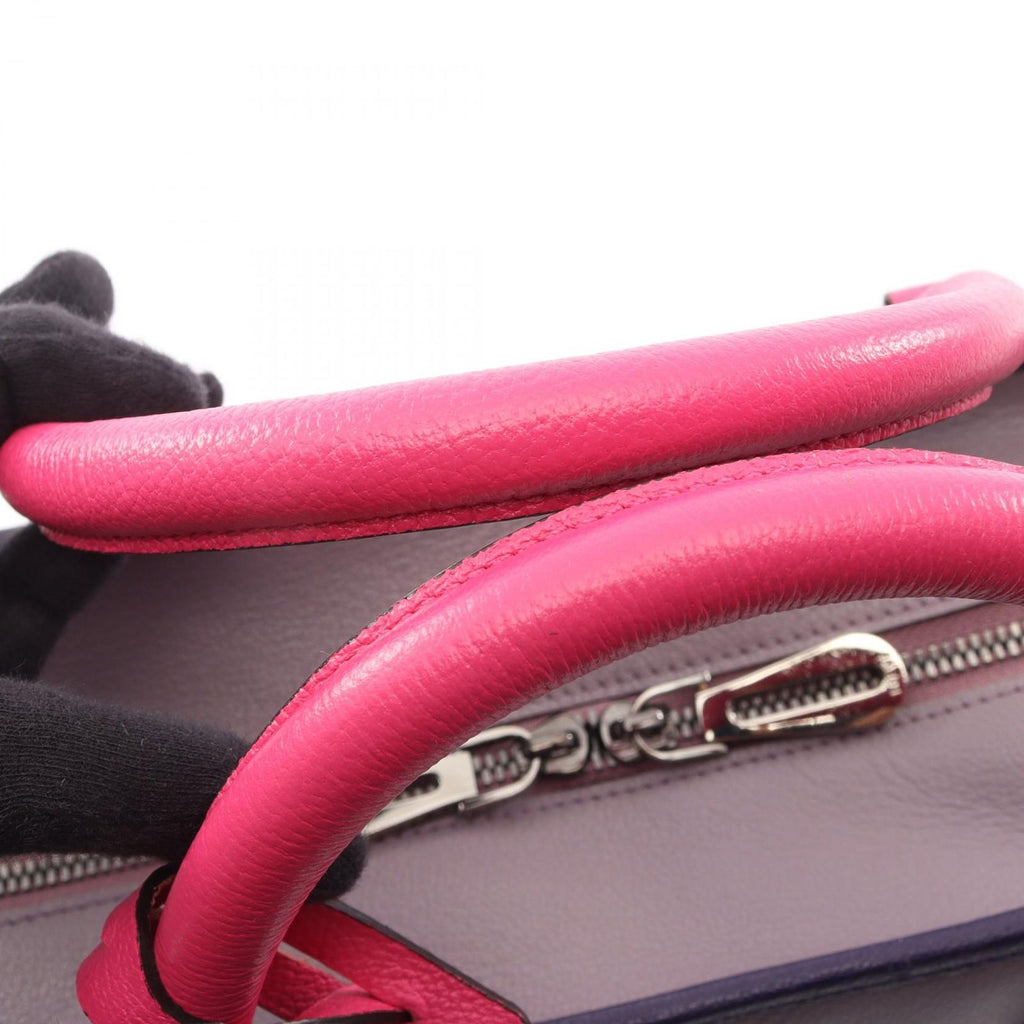 Loewe Amazona 36 Purple Pink Leather Handbag — view 8