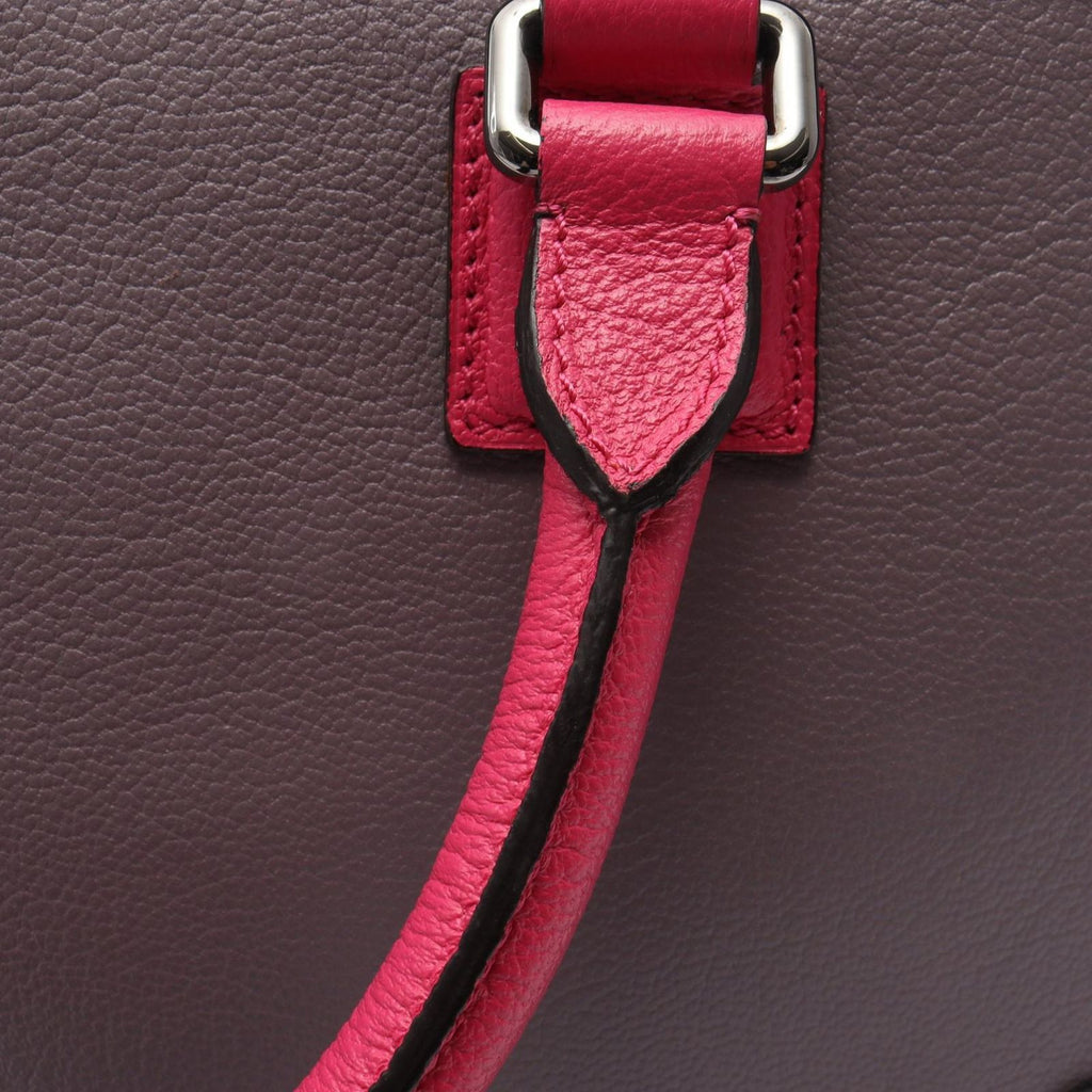Loewe Amazona 36 Purple Pink Leather Handbag — view 5