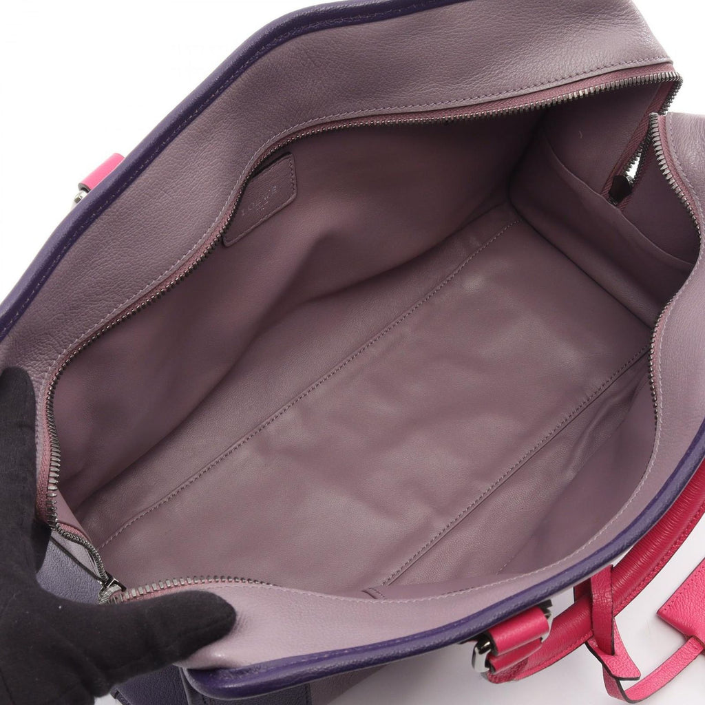 Loewe Amazona 36 Purple Pink Leather Handbag — view 3