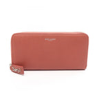 Saint Laurent Paris Round Length Wallet Classic Rive Gauche Terracotta Leather
