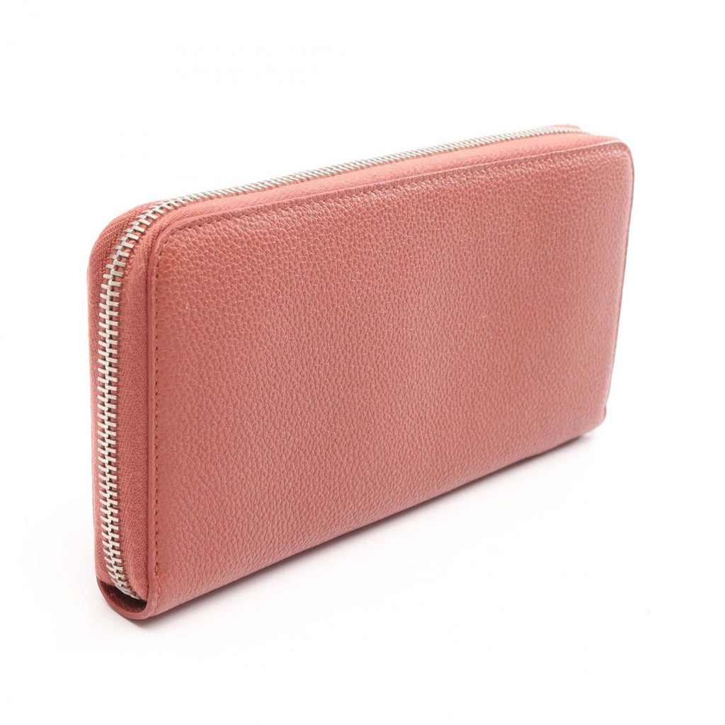 Saint Laurent Paris Round Length Wallet Classic Rive Gauche Terracotta Leather — view 2
