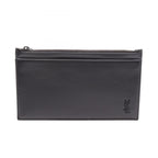 Saint Laurent Paris Pouch Tiny Monogram Bill Black Leather