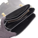 Celine Shoulder Bag C Black Leather Chain — view 3