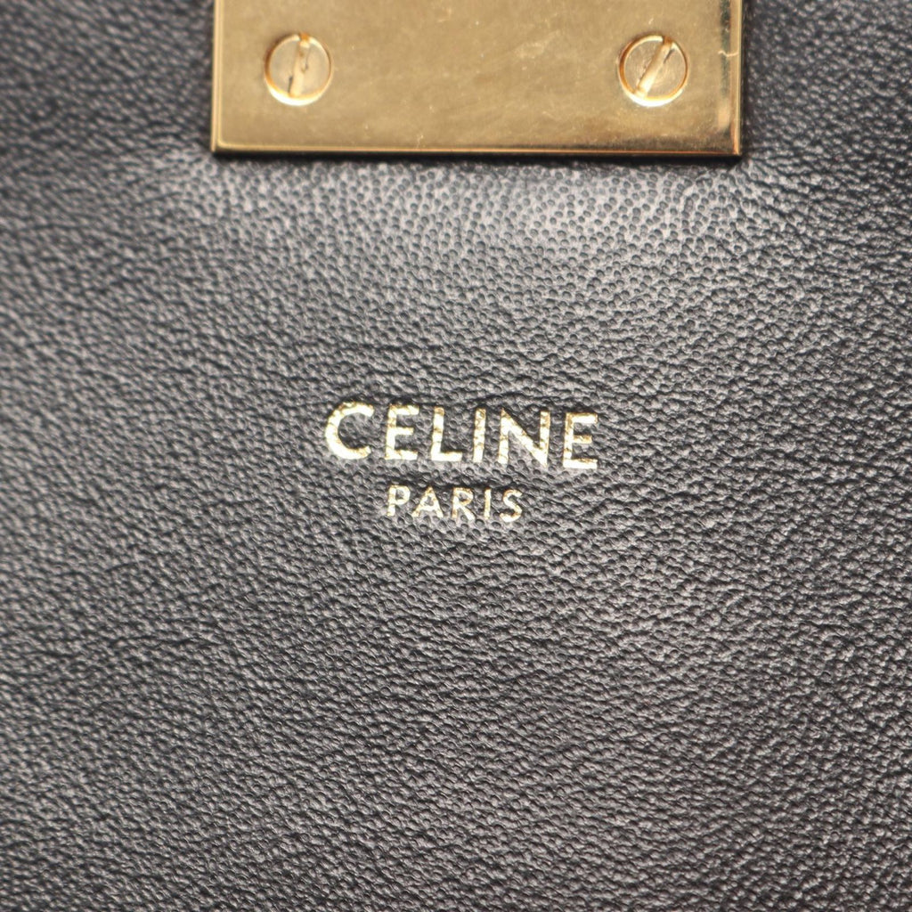 Celine Shoulder Bag C Black Leather Chain — view 4
