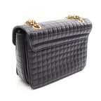 Celine Shoulder Bag C Black Leather Chain — view 2