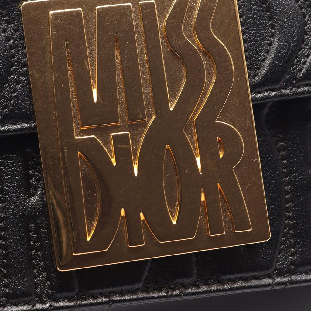 Dior Shoulder Bag Miss Dior All Over Black Leather Miss Dior All Quilted Flap — view 5