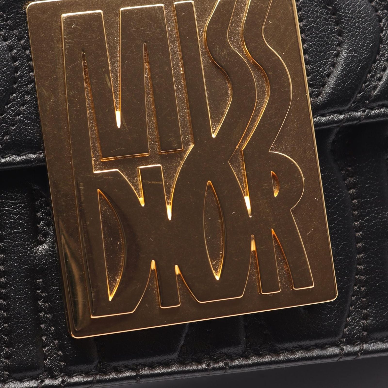 Dior Shoulder Bag Miss Dior All Over Black Leather Miss Dior All Quilted Flap — view 5