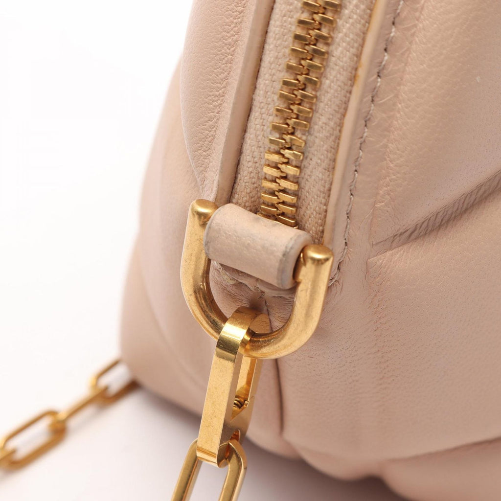 Bottega Veneta Shoulder Bag Padded Half Moon Pink Beige Leather Mini — view 8