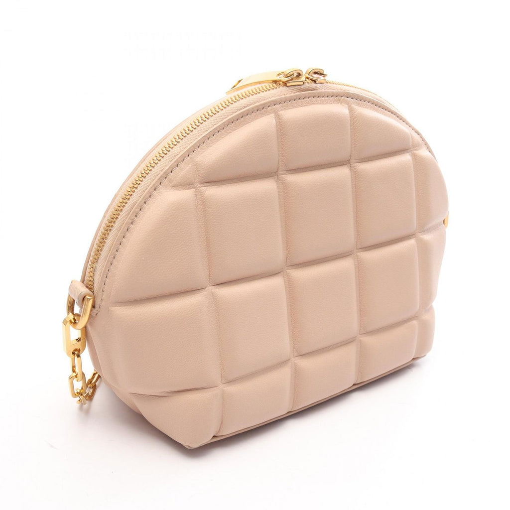 Bottega Veneta Shoulder Bag Padded Half Moon Pink Beige Leather Mini — view 2