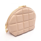 Bottega Veneta Shoulder Bag Padded Half Moon Pink Beige Leather Mini — view 2