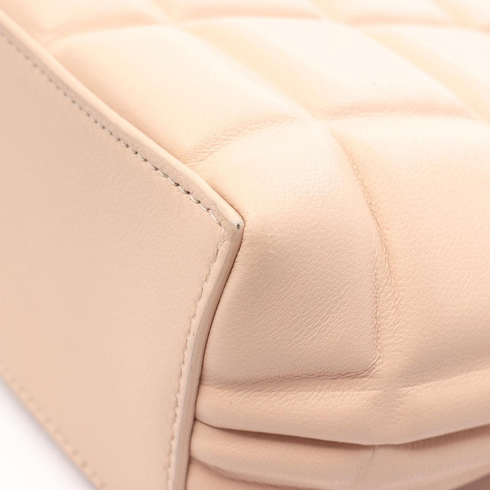 Bottega Veneta Shoulder Bag Padded Half Moon Pink Beige Leather Mini — view 5