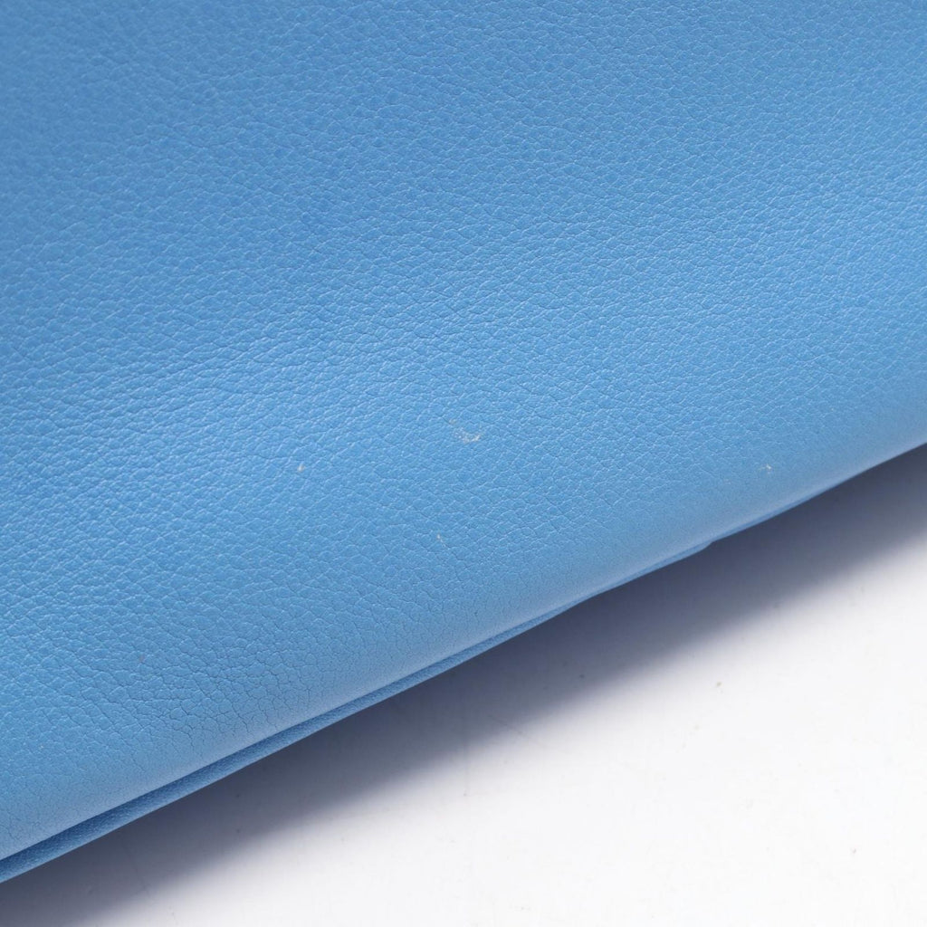 Hermes Mini Plume 20 Blue Paradise Leather Handbag — view 7