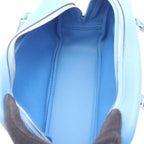 Hermes Mini Plume 20 Blue Paradise Leather Handbag — view 3