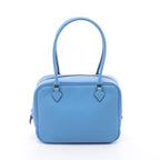 Hermes Mini Plume 20 Blue Paradise Leather Handbag