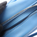Hermes Mini Plume 20 Blue Paradise Leather Handbag — view 8