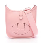 Hermes Shoulder Bag Evelyne 23 Rose Sakura Leather