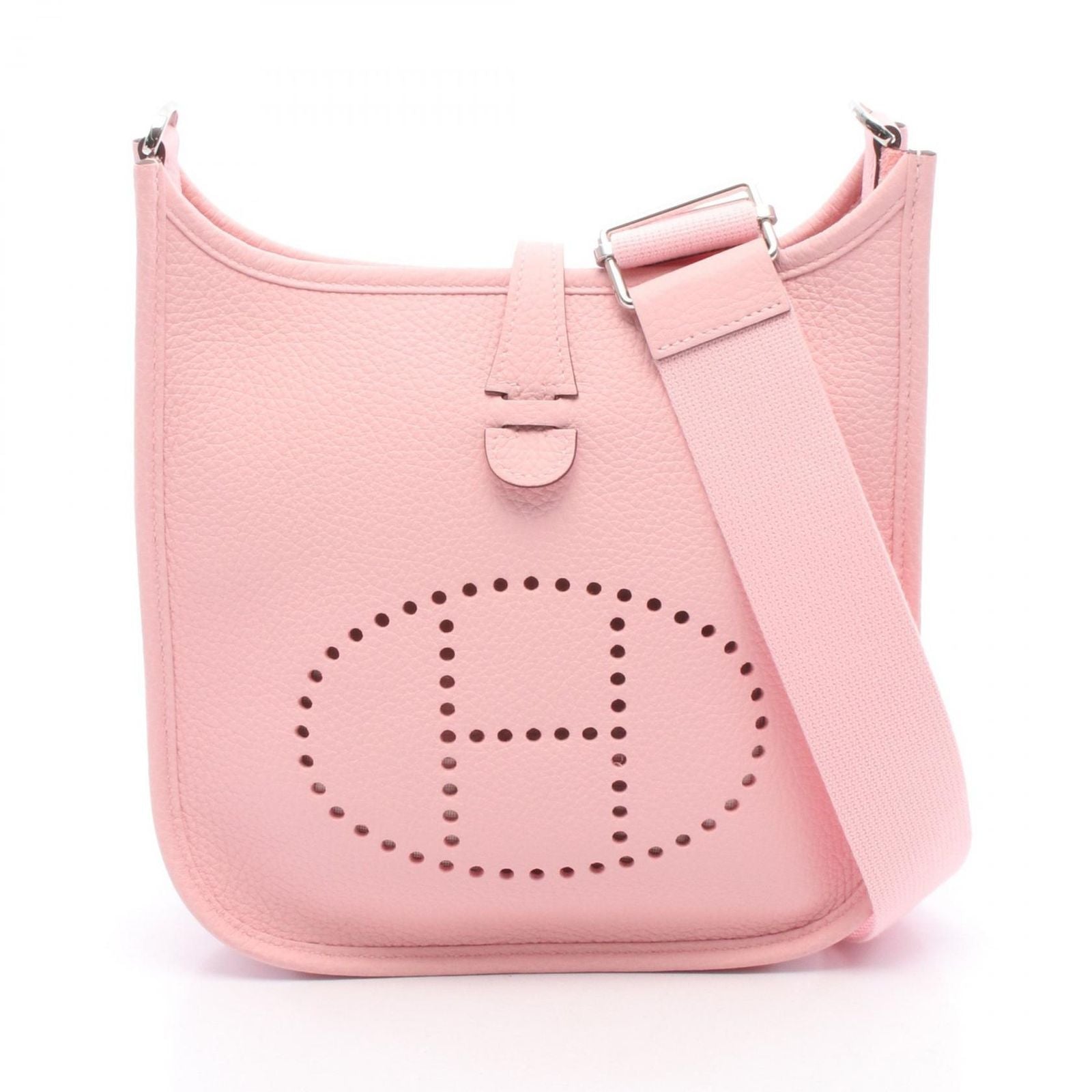 Hermes Shoulder Bag Evelyne 23 Rose Sakura Leather