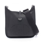 Hermes Shoulder Bag Evelyne 3 Trois PM Black Leather