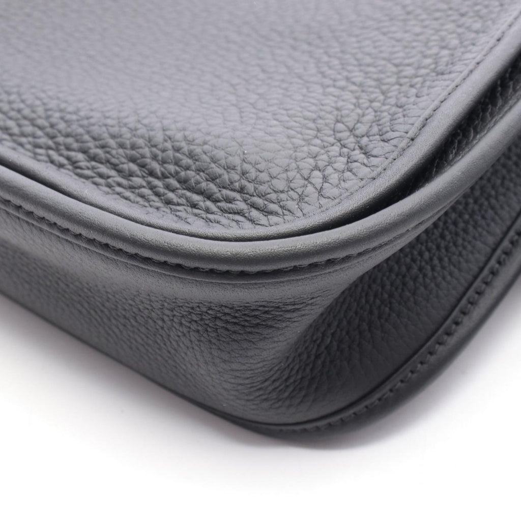 Hermes Shoulder Bag Evelyne 3 Trois PM Black Leather — view 7