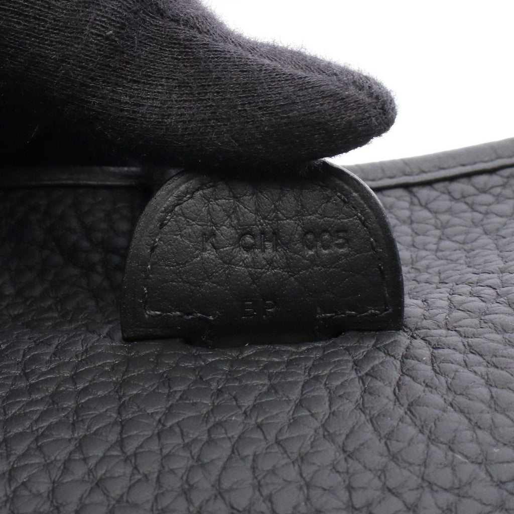 Hermes Shoulder Bag Evelyne 3 Trois PM Black Leather — view 5