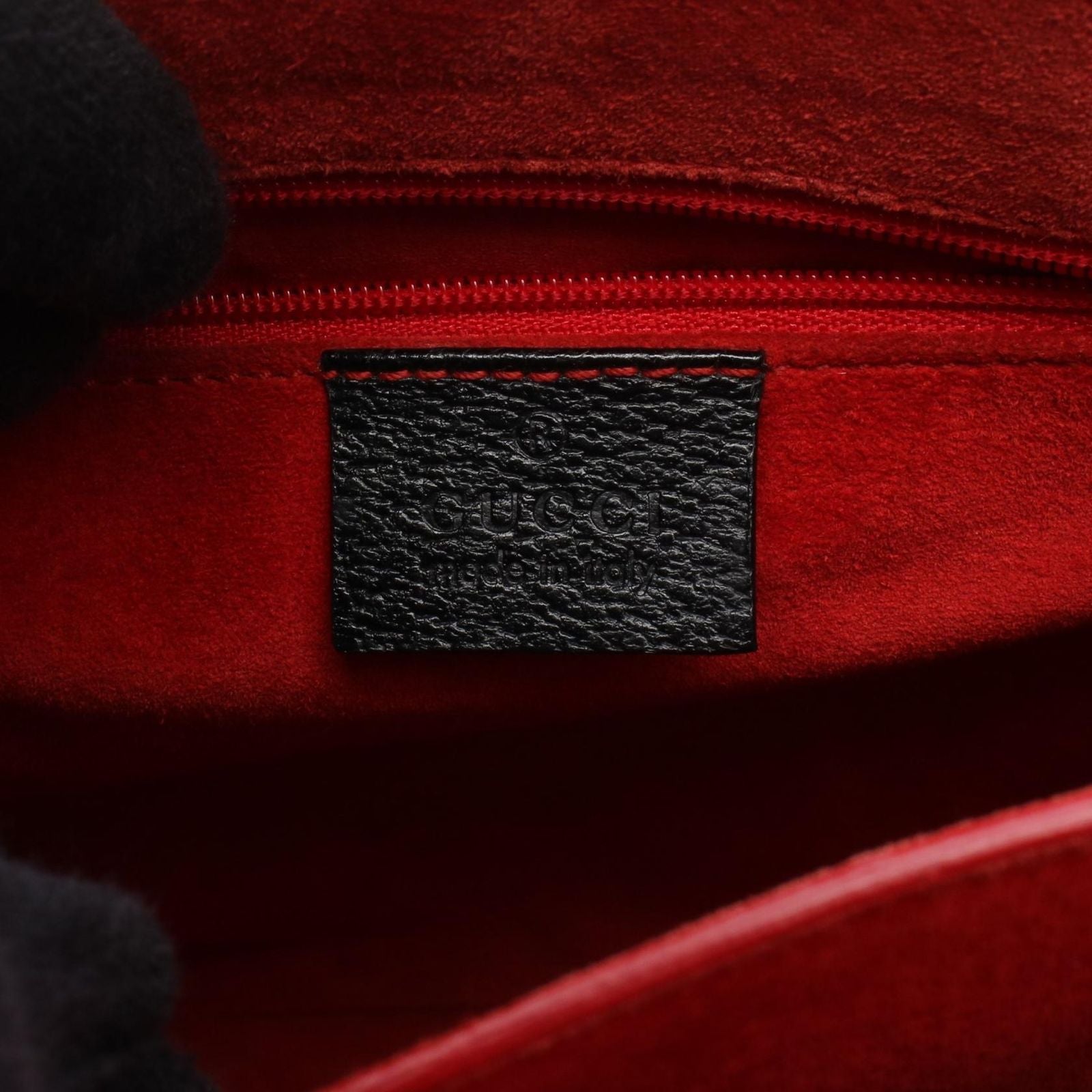 Gucci Bamboo 002 Black Leather Handbag — view 4