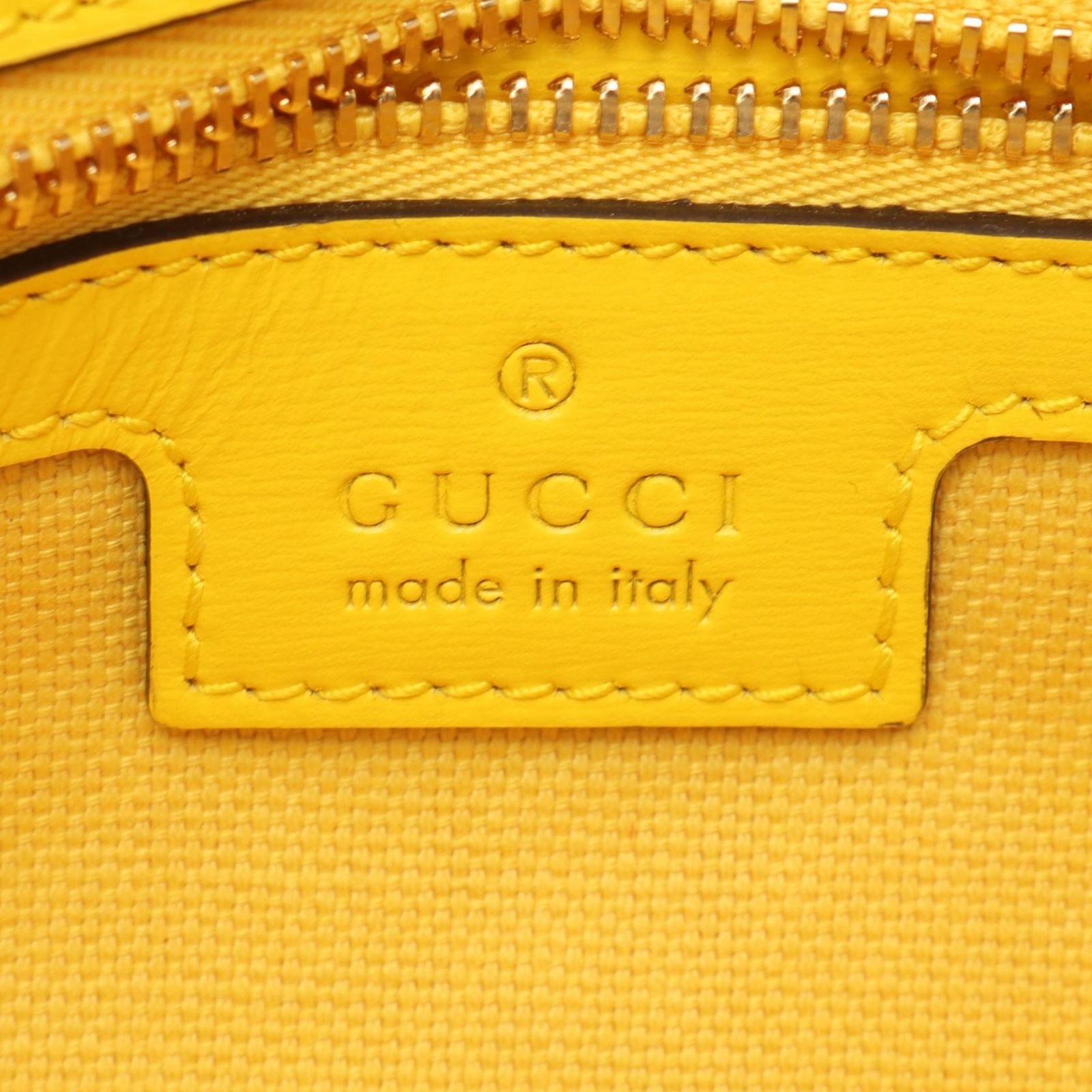 Gucci Shoulder Bag Luce Small Bag GG Canvas Yellow — view 4