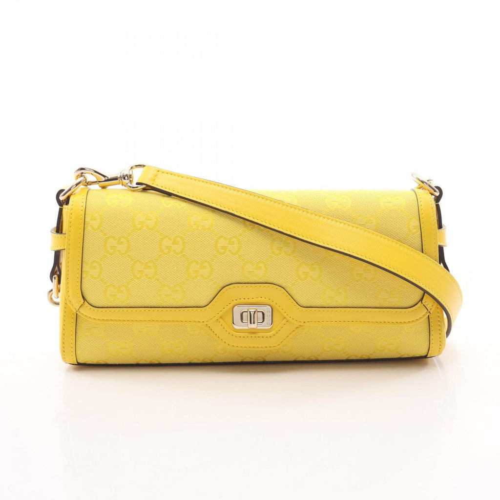 Gucci Shoulder Bag Luce Small Bag GG Canvas Yellow