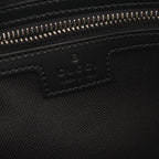 Gucci Waist Bag Soft GG Supreme Sherry Line Black Gray Navy Canvas Leather — view 4
