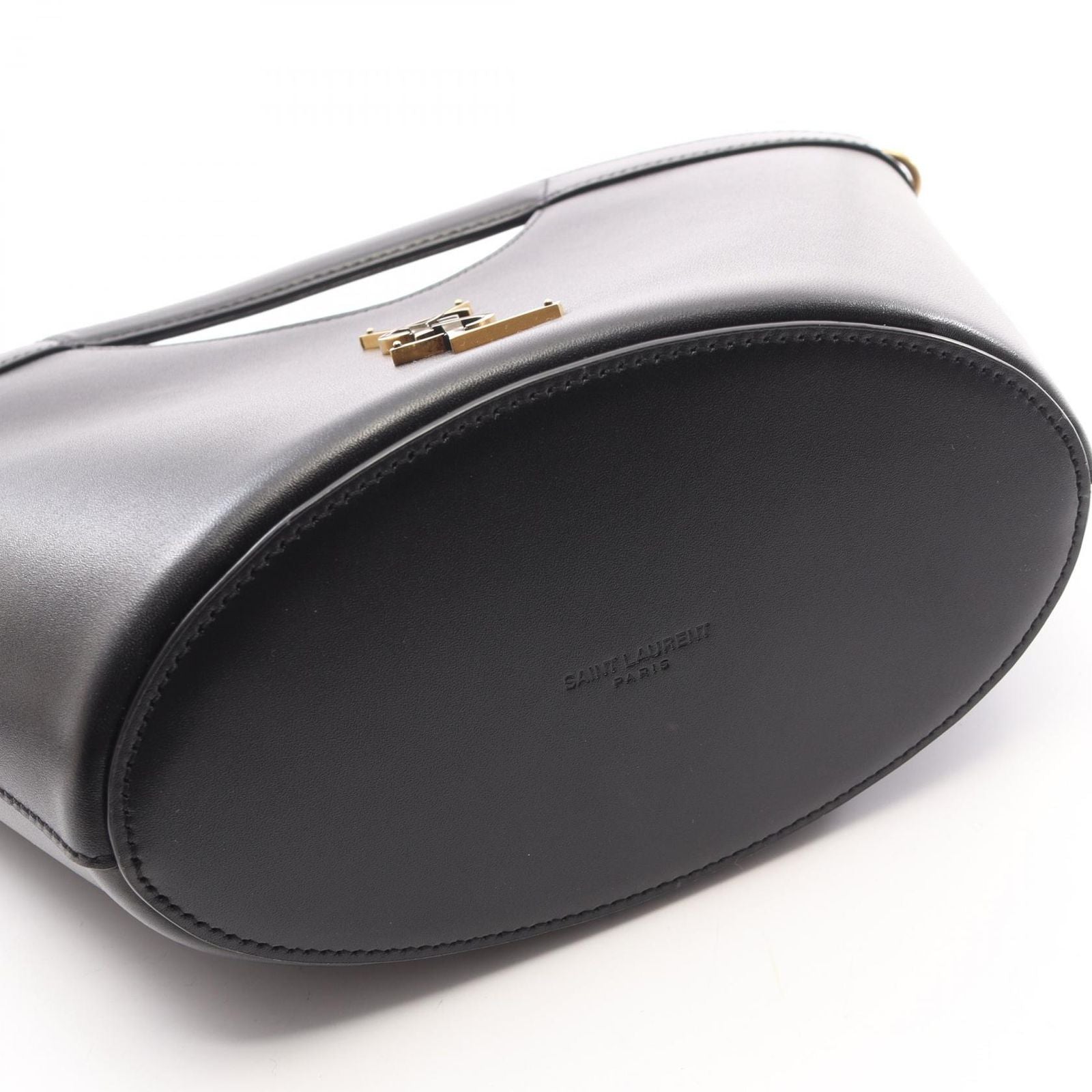 Saint Laurent Paris Celia Mini 2-Way Black Leather Handbag — view 5