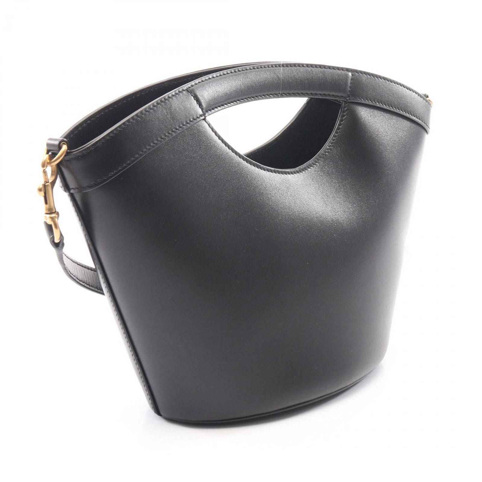 Saint Laurent Paris Celia Mini 2-Way Black Leather Handbag — view 2